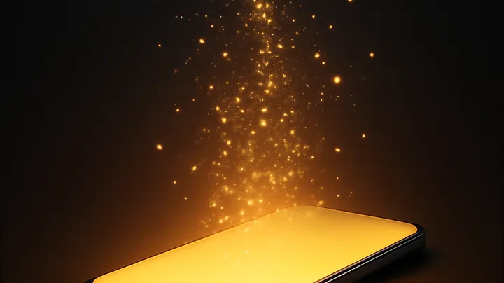 GOOD111 COM Modern phone with glowing screen